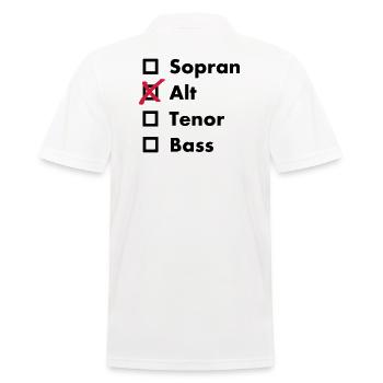 Alt - Männer Poloshirt - Weiß - Hinten - Kai (181cm)