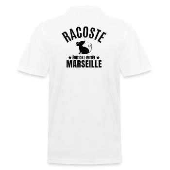 Marseille, Marseille humour, Marseillais - Polo Homme - blanc - Dos - Kai (181cm)