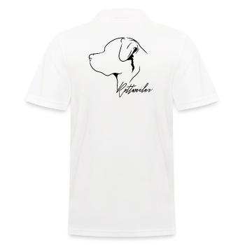 Rottweiler Profil Chiens Chien Wilsigns - Polo Homme - blanc - Dos - Kai (181cm)