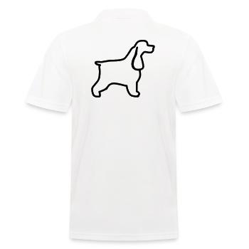 Plan cocker anglais - Polo Homme - blanc - Dos - Kai (181cm)
