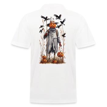 Halloween Goblincore Vogelscheuche Naturkunst - Männer Poloshirt - Weiß - Hinten - Kai (181cm)
