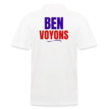 ben voyons, génération Z - Polo Homme - blanc - Dos - Kai (181cm)