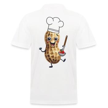 Erdnuss Koch Köchin Köche Kochkunst Tomate Tomaten - Männer Poloshirt - Weiß - Hinten - Kai (181cm)