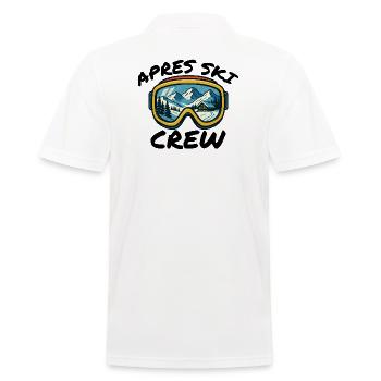 Apres Ski Crew Skibrille Party Style - Männer Poloshirt - Weiß - Hinten - Kai (181cm)