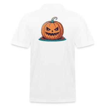 Cartoon pumpkin - Men's Polo Shirt - white - Back - Kai (181cm)