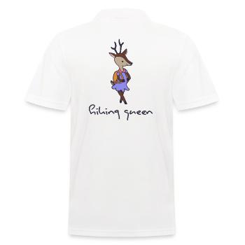 hiking "hiking-queen" trekking tour hiking boots - Men's Polo Shirt - white - Back - Kai (181cm)