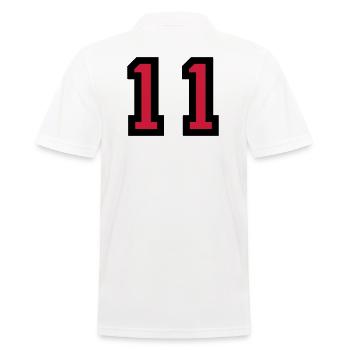Le numéro 11 - numéro onze - Polo Homme - blanc - Dos - Kai (181cm)