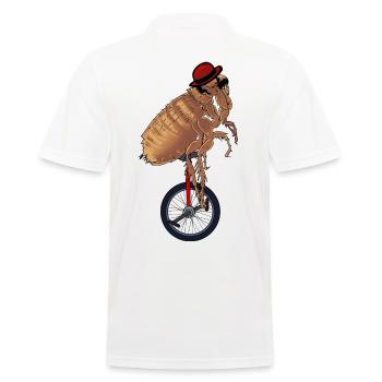 Cirque actrice scène spectacle artist monocycle - Polo Homme - blanc - Dos - Kai (181cm)