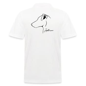 Deutscher Jagdterrier Profil Hunde Hund Wilsigns - Männer Poloshirt - Weiß - Hinten - Kai (181cm)