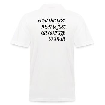 Meilleur homme-femme moyenne - Polo Homme - blanc - Dos - Kai (181cm)