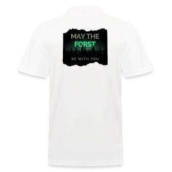 May the Forst be with you! - Men's Polo Shirt - white - Back - Kai (181cm)