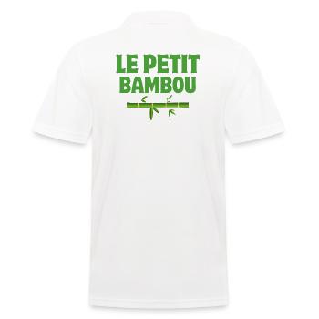zen, méditation, le petit bambou - Polo Homme - blanc - Dos - Kai (181cm)