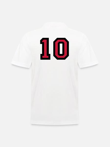 Le numéro 10 - le numéro dix - Polo Homme - blanc