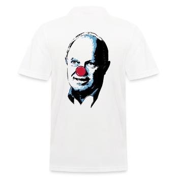 Clown Tshirt - Circus Clown Costume - Men's Polo Shirt - white - Back - Kai (181cm)