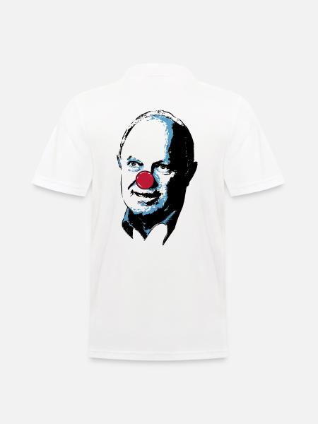 Clown Tshirt - Circus Clown Costume - Men's Polo Shirt - white