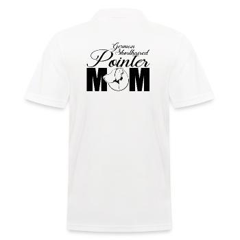 German Shorthaired Pointer Profile Mom Wilsigns - Men's Polo Shirt - white - Back - Kai (181cm)