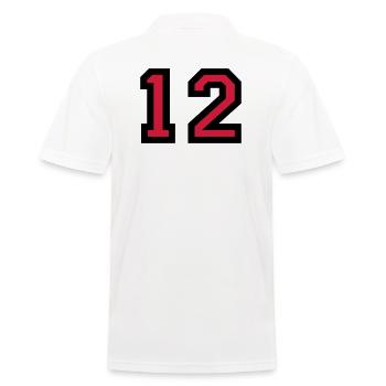 Le numéro 12 - Le numéro de douze - Polo Homme - blanc - Dos - Kai (181cm)