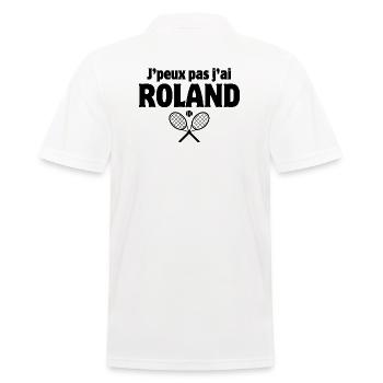 tennis, fan de tennis, match de tennis - Polo Homme - blanc - Dos - Kai (181cm)