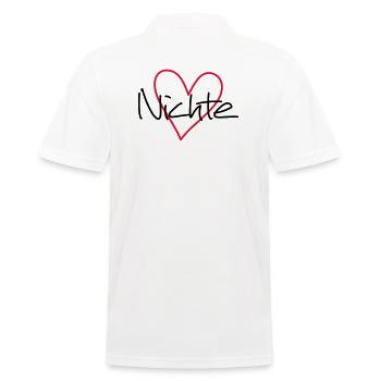 Niece coeur cadeau idée cadeau look partenaire - Polo Homme - blanc - Dos - Kai (181cm)