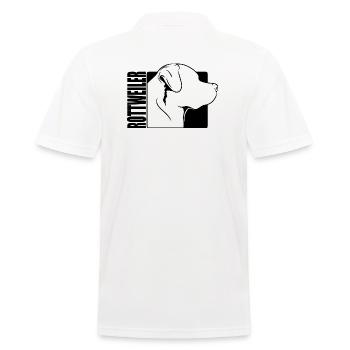 Rottweiler Profil Chiens Chien Wilsigns - Polo Homme - blanc - Dos - Kai (181cm)