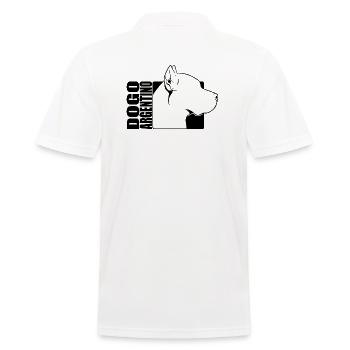 Dogue Argentino Profil Chiens Chien Wilsigns - Polo Homme - blanc - Dos - Kai (181cm)