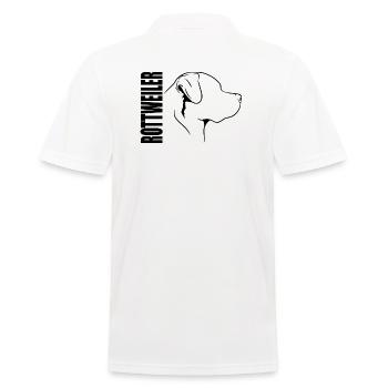 Rottweiler Profil Chiens Chien Wilsigns - Polo Homme - blanc - Dos - Kai (181cm)