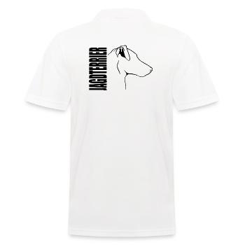 Deutscher Jagdterrier Profil Hunde Hund Wilsigns - Männer Poloshirt - Weiß - Hinten - Kai (181cm)