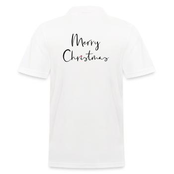 Joyeux Noël cadeau étoile Noël - Polo Homme - blanc - Dos - Kai (181cm)