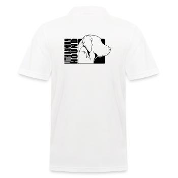 Profil de chien courant lituanien Chiens de chasse Chiens Wilsigns - Polo Homme - blanc - Dos - Kai (181cm)