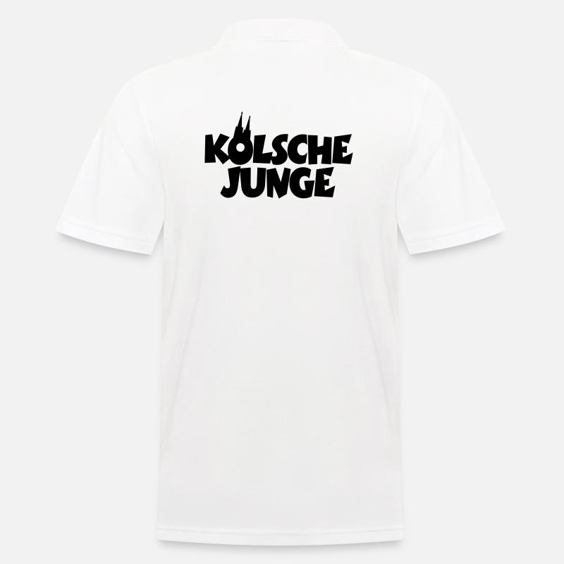 Kölsche Junge - Kölner Jungs aus Köln - Männer Poloshirt - Weiß