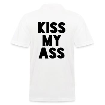 BAISER MON CUL - Polo Homme - blanc - Dos - Kai (181cm)