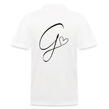 Lettre G Lettre G Calligraphie - Polo Homme - blanc - Dos - Kai (181cm)