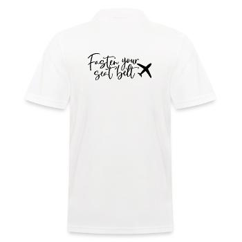 Fasting Your Belt - Men's Polo Shirt - white - Back - Kai (181cm)