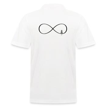 Unendlichkeit Katze Geschenk Katzen Liebe Zeichen - Männer Poloshirt - Weiß - Hinten - Kai (181cm)