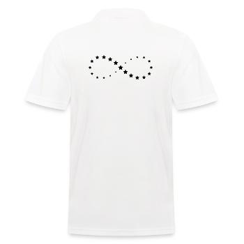 Stern Sterne Unendlichkeit Zeichen Geschenk Glück - Männer Poloshirt - Weiß - Hinten - Kai (181cm)