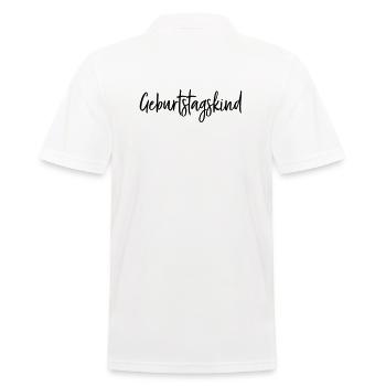 Geburtstagskind Geburtstag Geschenk - Männer Poloshirt - Weiß - Hinten - Kai (181cm)