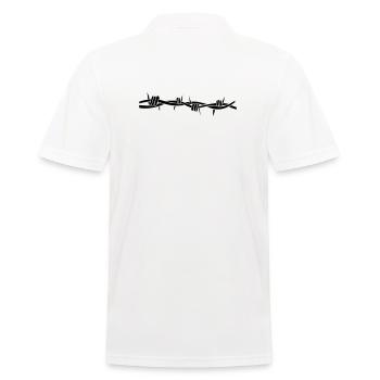 stacheldraht - Männer Poloshirt - Weiß - Hinten - Kai (181cm)