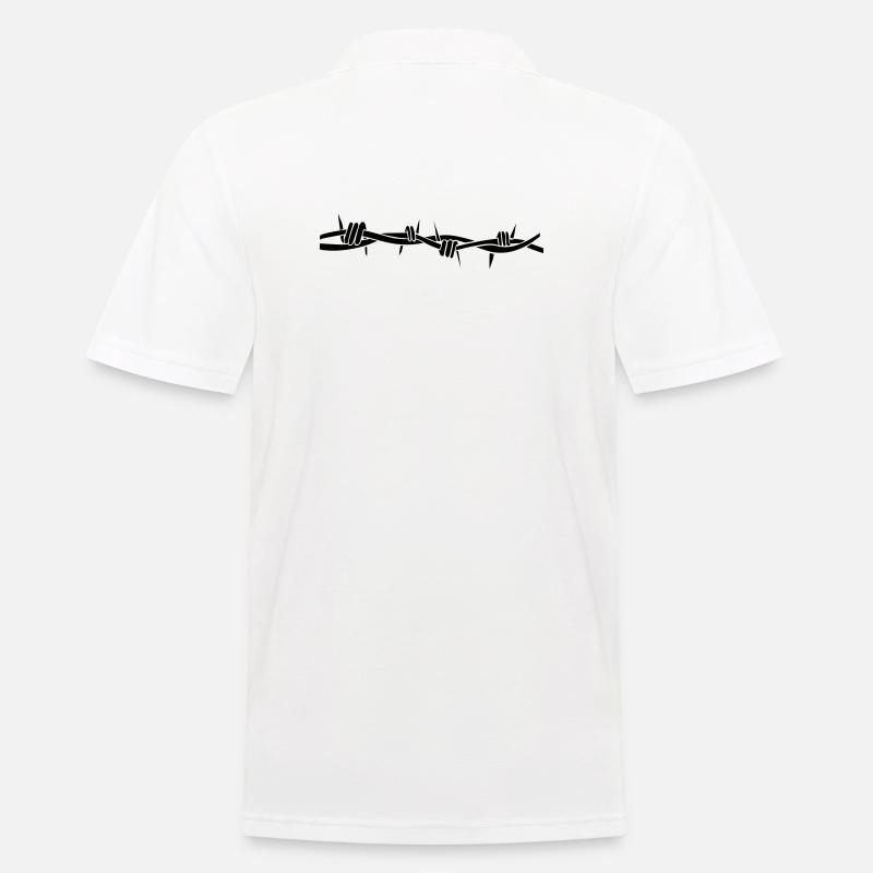 stacheldraht - Männer Poloshirt - Weiß