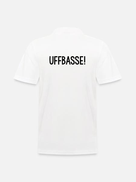 UFFBASSE Dialekt badisch - Männer Poloshirt - Weiß