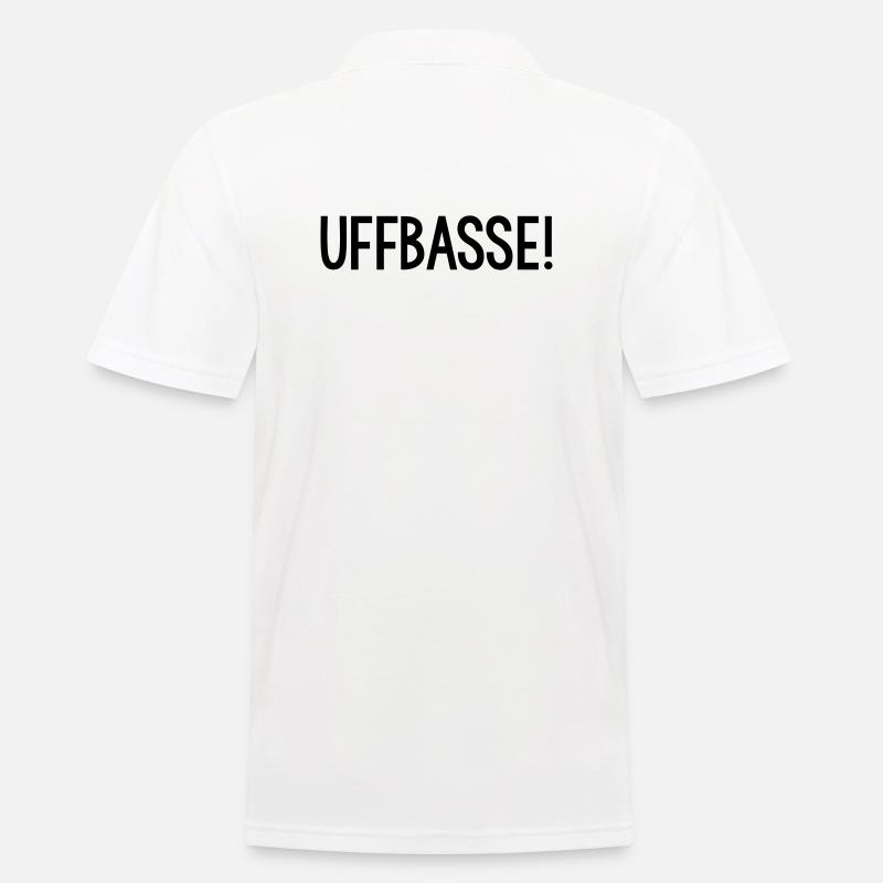 UFFBASSE Dialekt badisch - Männer Poloshirt - Weiß