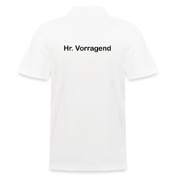 Hr. Vorragend - Männer Poloshirt - Weiß - Hinten - Kai (181cm)