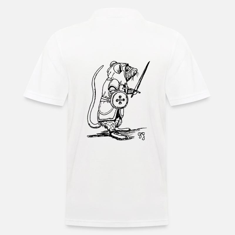 Schnurrhaarritter - Männer Poloshirt - Weiß