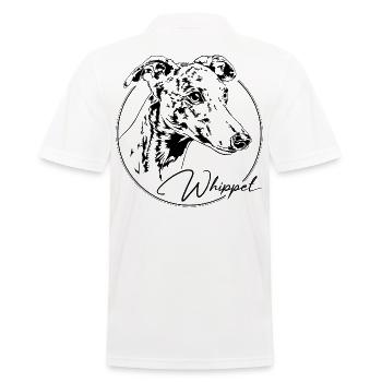 WHIPPET Windhund Windhunde Hunde Hund Wilsigns - Männer Poloshirt - Weiß - Hinten - Kai (181cm)