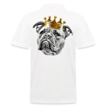 Bouledogue Vieux Bouledogue Anglais Chien Chiens - Polo Homme - blanc - Dos - Kai (181cm)