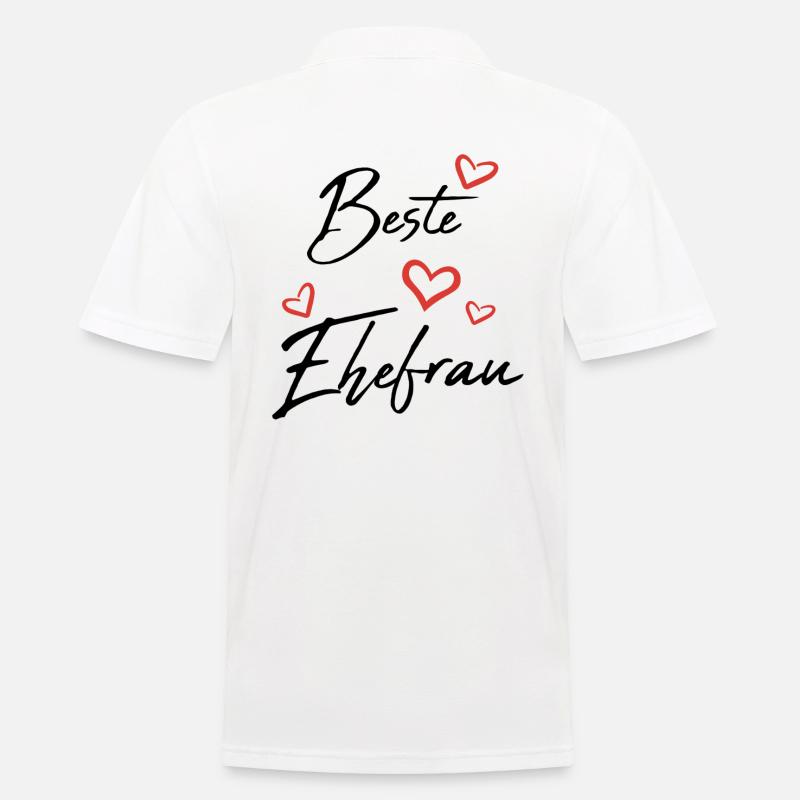 Beste Ehefrau - Männer Poloshirt - Weiß