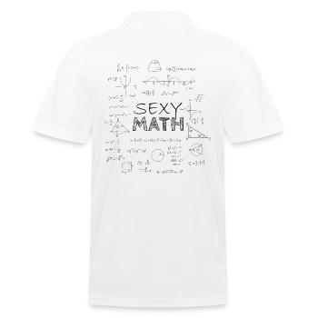 Sexy Math Professeur Math, Cadeau, Tableau noir - Polo Homme - blanc - Dos - Kai (181cm)
