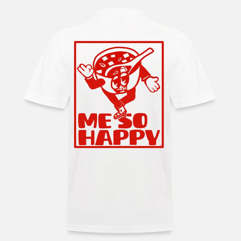 Miso Happy Suppe - Männer Poloshirt - Weiß