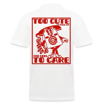 trop mignonne pour décrocher le téléphone - Polo Homme - blanc - Dos - Kai (181cm)