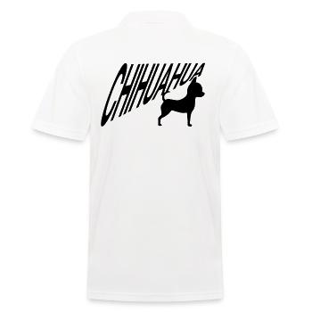 CHIHUAHUA - Männer Poloshirt - Weiß - Hinten - Kai (181cm)