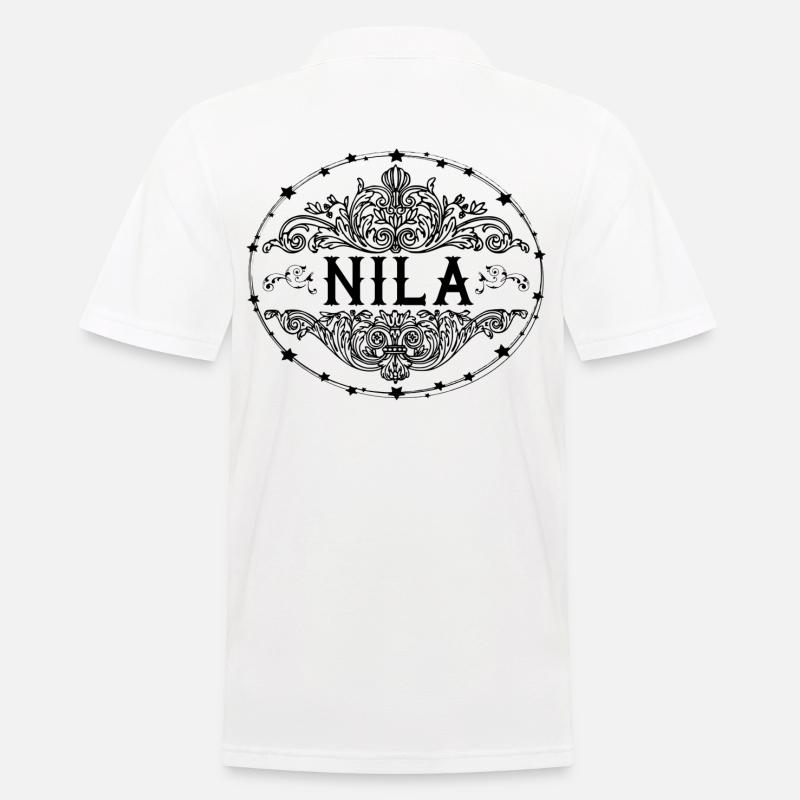 Nila - Männer Poloshirt - Weiß